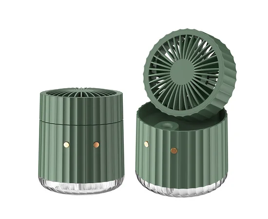 Настольный вентилятор Rapid Cooling 3in1 с водяным охлаждением и подсветкой 1200 mAh Green