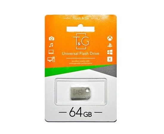 Флеш-драйв USB Flash Drive T&G 112 Metal Series 64GB Черный