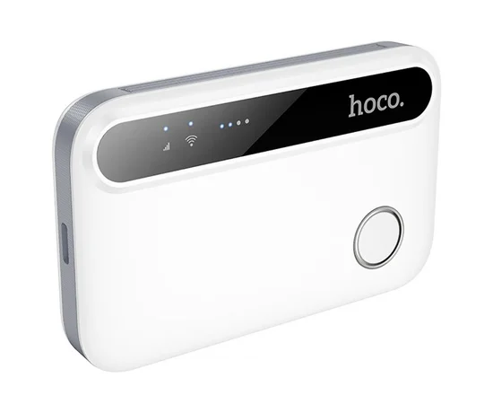 Портативный модем WiFi роутер Hoco HI41 150Mbps (Micro SIM) 2100 mAh White