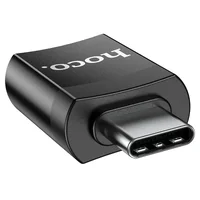 Переходник Hoco UA17 Type-C Male to USB Female USB3.0  Черный