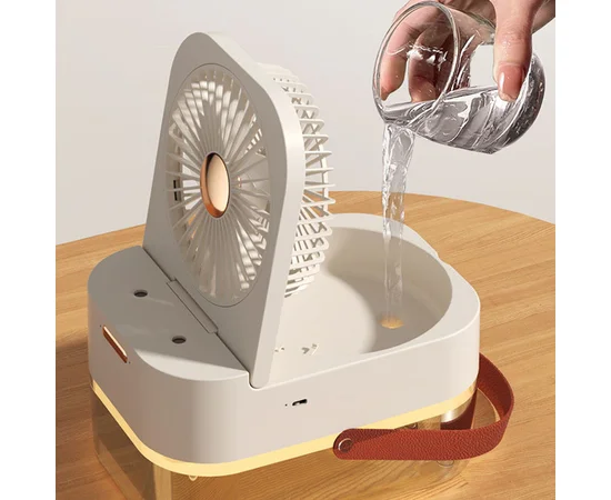 Настольный вентилятор Q7 с водяным охлаждением 3600 mAh White