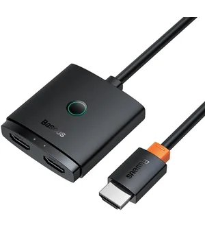 Переходник HUB Baseus AirJoy Series 2in1 HDMI to HDMI/HDMI (B01331105) Cluster Black