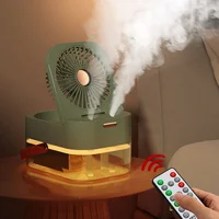 Настольный вентилятор Q7 с водяным охлаждением 3600 mAh Green