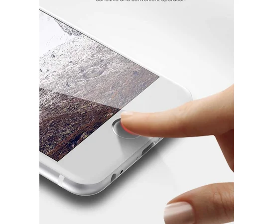 Наклейка на кнопку USAMS US-ZB026 Home iPhone с Touch ID  Серебряный