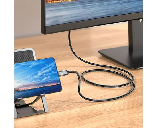 Переходник Hoco UA27 HD Type-C to HDTV (2m) Metal gray