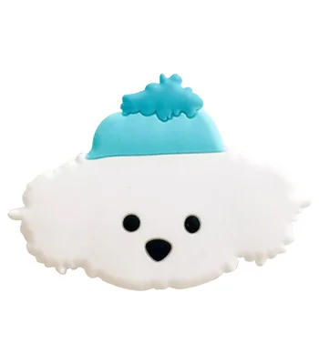 Держатель для телефона 3D Бишон фризе/Белый