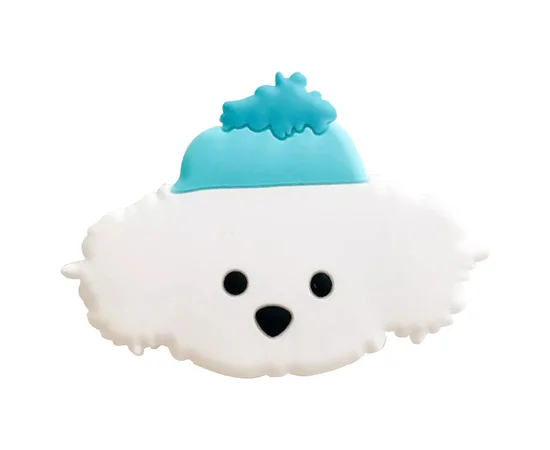 Держатель для телефона 3D Бишон фризе/Белый