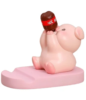 Підставка для телефону Funny Animals Piggy with bottle