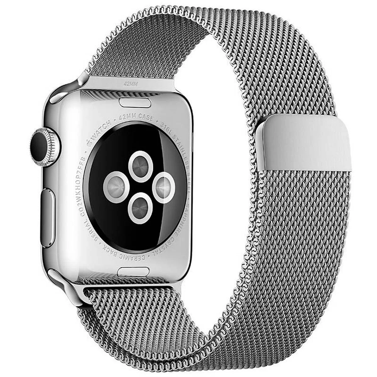 Ремешок&nbsp;Milanese&nbsp;Loop&nbsp;Design&nbsp;для&nbsp;Apple&nbsp;watch&nbsp;42mm/44mm Серебряный