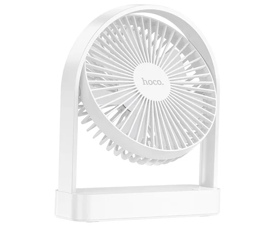 Настольный вентилятор Hoco HX65 ultra-thin desktop fan 2000 mAh White