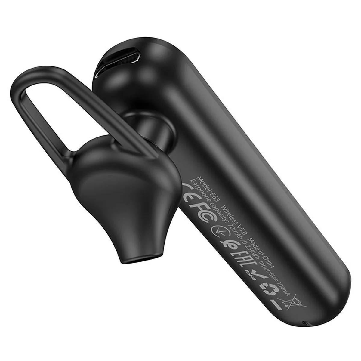 Bluetooth моно-гарнитура HOCO E63 Черный