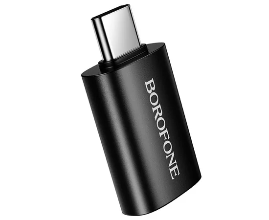 Переходник Borofone BV26C Type-C Male to USB Female USB3.0 Black