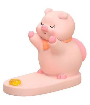 Підставка для телефону Funny Animals Piggy with cake