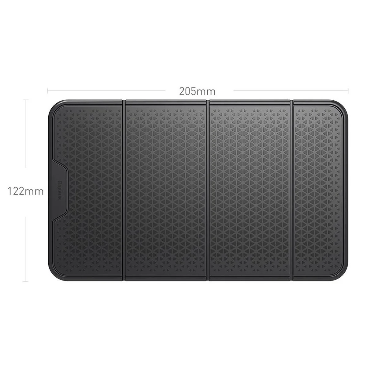 Держатель в машину для телефона (антискользящий) Baseus Folding Bracket Черный