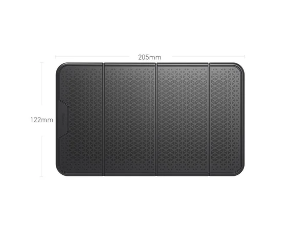 Держатель в машину для телефона (антискользящий) Baseus Folding Bracket Черный