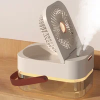 Настільний вентилятор Q7 з водяним охолодженням 3600 mAh White