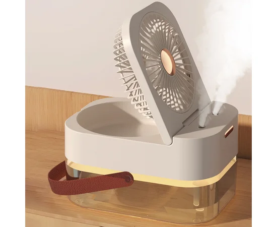 Настольный вентилятор Q7 с водяным охлаждением 3600 mAh White