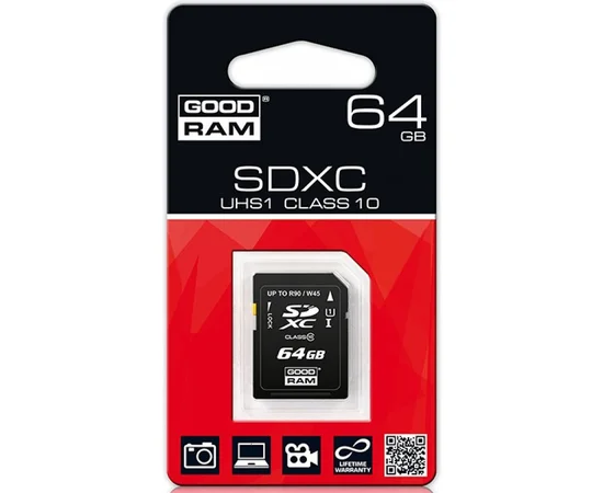 Карта памяти GoodRam SDXC UHS-1 64 GB Class 10 Черный