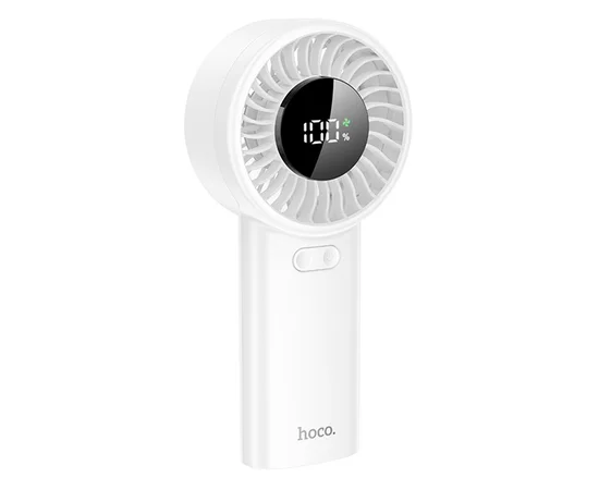 Портативний вентилятор Hoco HX62 Endless handheld fan 6000 mAh White