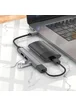 Переходник Hoco HB26 4in1 (Type-C to USB3.0+USB2.0*3) Metal gray