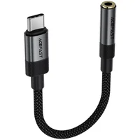 Переходник Acefast J12 Type-C male to AUX 3.5mm female Black