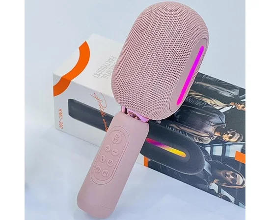 Караоке Мікрофон-колонка KMC300 Pink