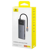 Переходник HUB Baseus Metal Gleam Series II OS 10in1 (B00061800123-00) Cosmic Black