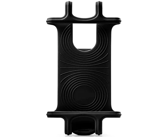 Велодержатель силиконовый для смартфонов от 4,3 до 6,3 дюйма Черный