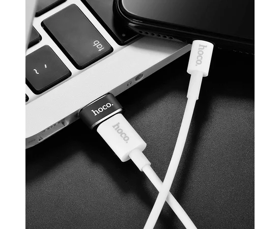 Переходник Hoco UA6 OTG USB Female to Type-C Male Черный