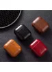 Кожаный футляр Leather series для наушников AirPods Светло-коричневый