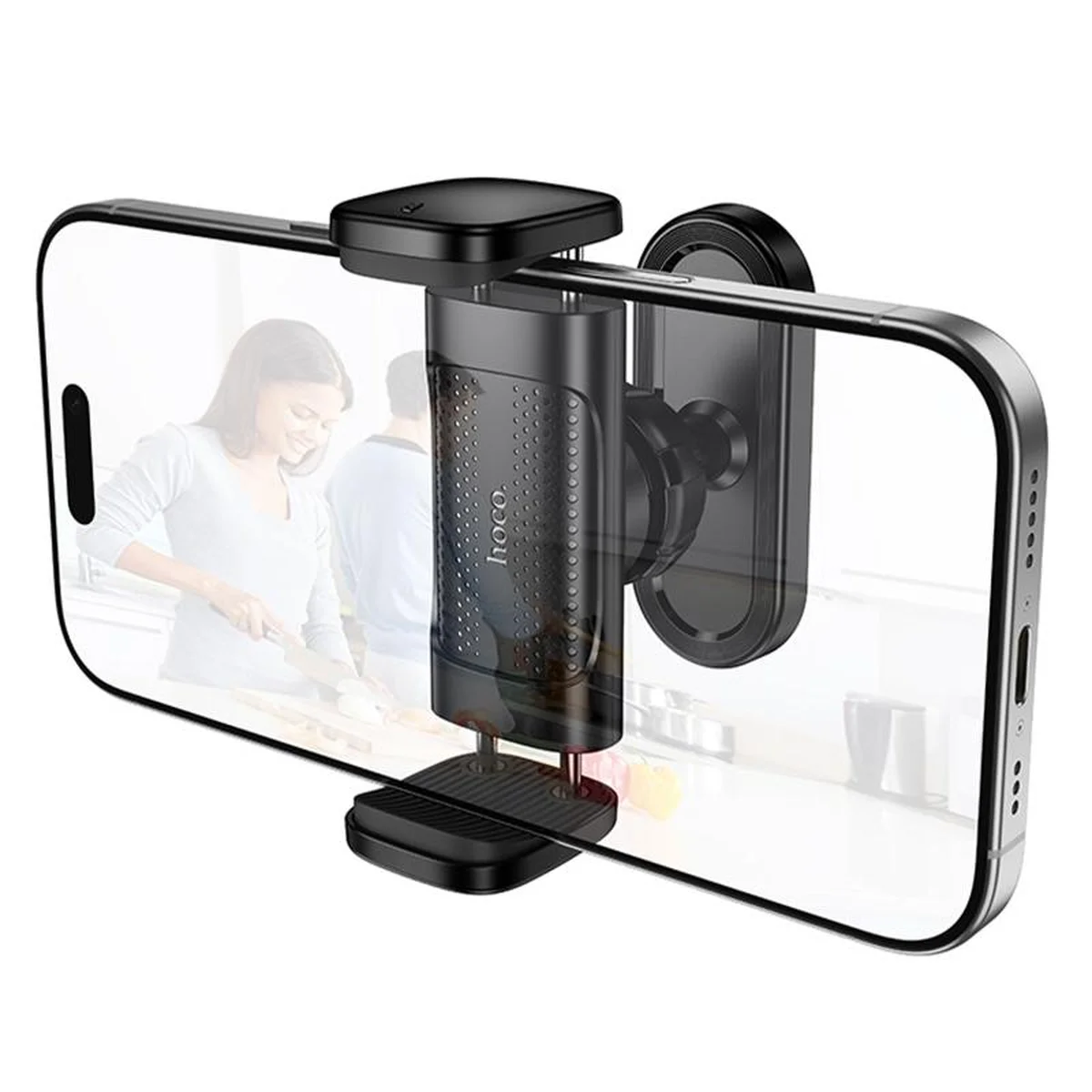 Тримач для телефону Hoco HD12 Supporter on magnet Black
