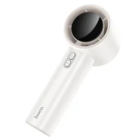 Портативный вентилятор Hoco HX64 Hurricane high speed handheld fan 3600 mAh White
