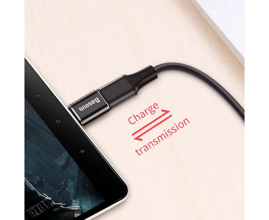 Перехідник Baseus microUSB to Type C Чорний