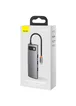 Перехідник HUB Baseus Metal Gleam Series 4-in-1 4xUSB3.0 (WKWG070013) Gray