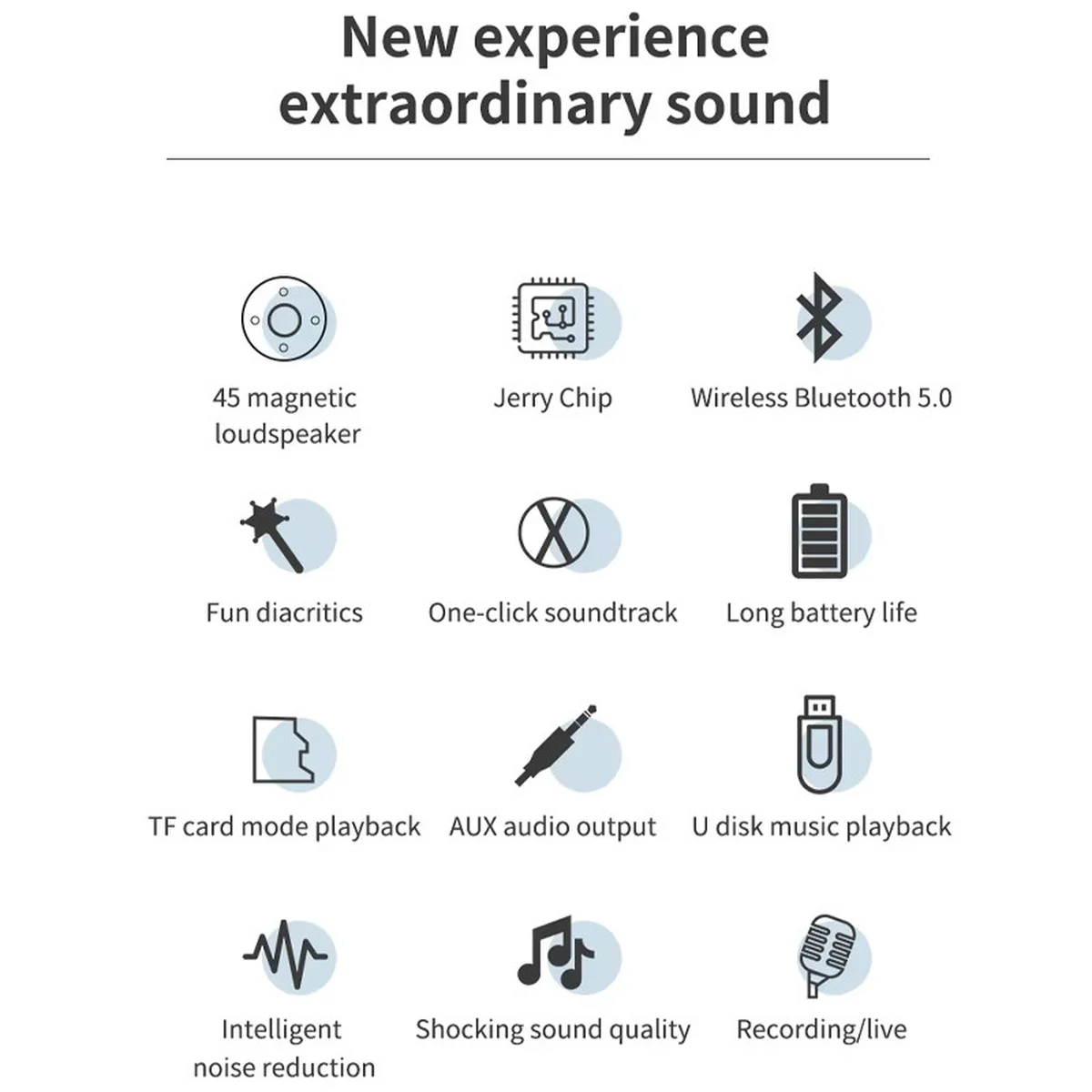 Караоке Микрофон-колонка DS810 Blue