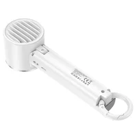Портативный вентилятор Hoco HX61 Exquisite handheld folding fan 1200 mAh White