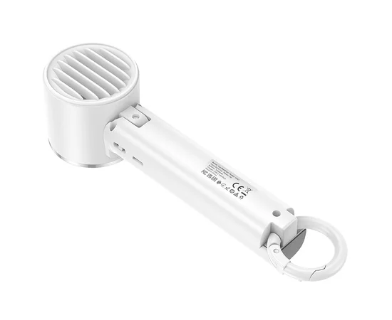 Портативный вентилятор Hoco HX61 Exquisite handheld folding fan 1200 mAh White