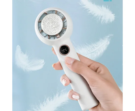 Портативний вентилятор YL007 with Display з підставкою для телефону 2000mAh White