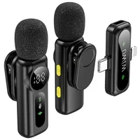 Петличный беспроводной микрофон WIWU WM007 Dual-mic (Lightning/Type-C) Black