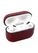 Кожаный футляр Leather series для наушников AirPods Pro Красный