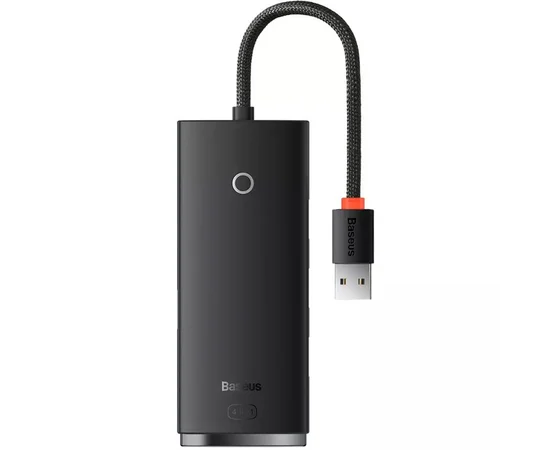 Переходник HUB Baseus Lite Series 4in1 (USB-A to USB3.0*4) (0.25m) (WKQX03) Black