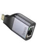 Переходник Hoco UA35 Type-C to RJ45 Metal grey