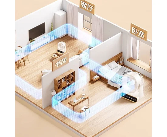 Настольный вентилятор F16 Smart 4000mAh White