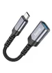 Переходник Hoco UA24 Type-C male to USB female 3.0 Metal gray