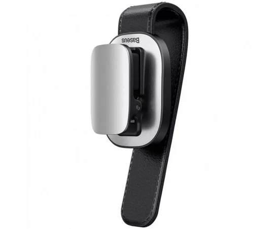 Держатель в машину для очков Baseus Platinum Vehicle (champing type) (ACYJN) Серебряный