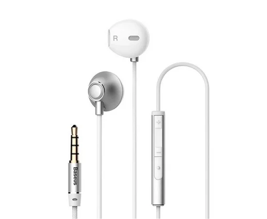 Проводная гарнитура Baseus Encok H06 3.5mm (stereo) (NGH06) Серебряный