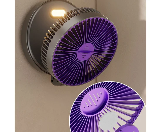 Портативный вентилятор Folding Light Fan 3in1 5000mAh Grey