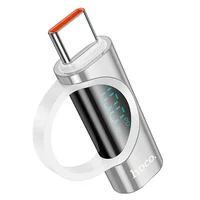 Переходник Hoco UA32 Type-C male to Type-C female display adapter Silver