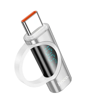 Перехідник Hoco UA32 Type-C male to Type-C female display adapter Silver