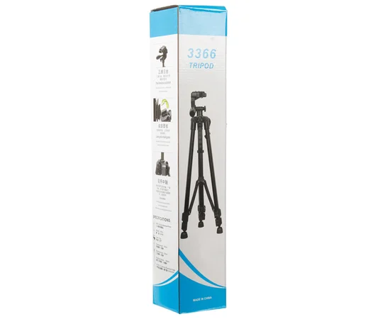 Штатив TR 3366 (съемная площадка, держатель, 50-140см, до 3кг) Черный